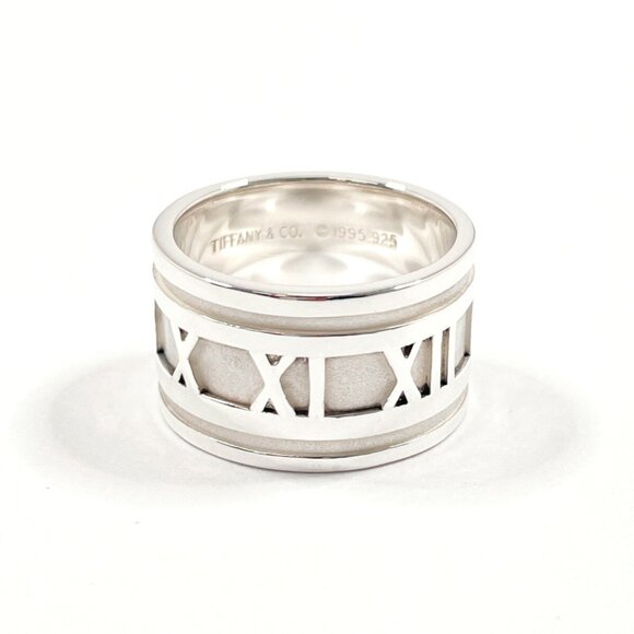 TIFFANY & Co. Tiffany Atlas Ring 925 Sterling Silver Size 12.5 Women's
